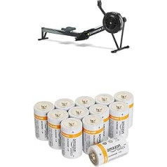 Concept2 Indoor Rower 2711 airēšanas mašīna ar Amazon Basics baterijām