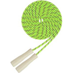 4.8m Long Skipping Rope for Kids, Adjustable Double Dutch Skipping Rope with Wooden Handle, Multiplayer Team Skipping Rope for Outdoor Fun, School Sports, Party Game, Birthday Gift