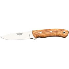 Joker Bushcraft Knife Pantera CO17 Olive Wood Handle Belt Knife with 3.75