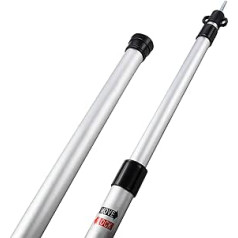 2 x Aluminium Telescopic Awning Pole Tent Pole 90-230 cm with Tip Roof Pole – Robust – Replacement Poles for Tent or Awning – Camping Accessories – Telescopic Pole – Storm Protection Tent