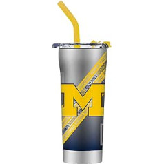 Gametime Sidekicks Michigan Stainless Steel Straw Tumbler