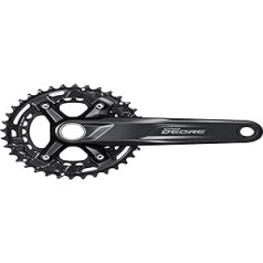 Shimano Unisex - Deore Crankset pieaugušajiem, melns, viens izmērs