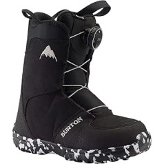 Burton Children's Grom Boa snovborda zābaki, melni, 3K