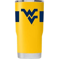 Gametime Sidekicks West Virginia Tumbler, 20 unces, dzeltens, 360 grādi