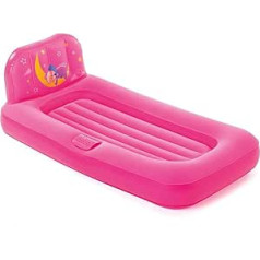 Bestway Fisher Price Children's Air Bed Dream Light 132 x 76 x 46 cm with LED Projector, Pink