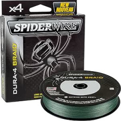 SpiderWire Fishing Dura-4 Braid, Green/Moss, 300 m