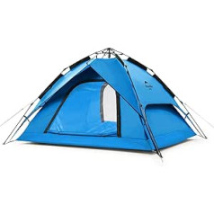 Naturehike Pop Up telts Automātiska kempinga telts 3-4 personām divstāvu kupolveida telts liela ģimenes telts ar somu