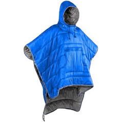 Gaorui Winter Poncho Coat Outdoor Camping Warm Small Quilt Waterproof Sleeping Bag Coat Cape with Hat for Adults Men Women