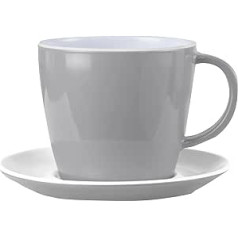 BRUNNER 0830022N.C06 Cup and Saucer Non Slip Camping Camper Boat Collection Deep Sea Collection Breakproof BPA Free 25 Cl