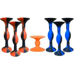 FLEXDARZ Core Box EU Design Protected Silicone Darts in Blue & Orange - Complete Set with StickBull, Carry Bag & Instructions (English language not guaranteed)