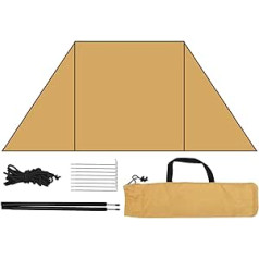 Dificato Camping Tisch-Windschutz – Windschutz Grill Windschutz – Strand Wind Blocker Winddicht Faltbarer Grill für Outdoor Wind Wetter