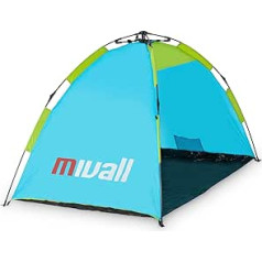 Mivall Automatic Beach Shelter Quick Set Up Beach Tent 195 x 120 x 110 cm