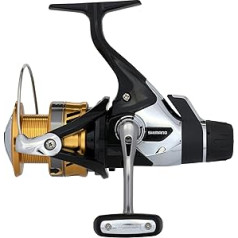 Shimano Sahara 4000 R, spininga makšķerēšanas spole ar aizmugures vilkmi, SH4000R, melna