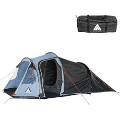 10T Mandiga Tent for 3, 4 or 5 People and Various Colours to Choose from, Waterproof Tunnel Tent, 5000 mm Camping Tent, Family Tent with Standing Height