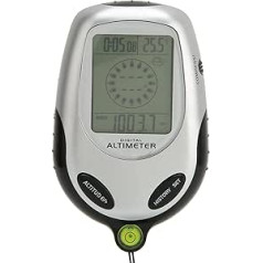 Barometrs Altimeter LCD digitālais daudzfunkcionālais kompass altimetrs Barometrs ar fona apgaismojumu, laika prognoze termometrs pulksteņi kalendārs āra sportam