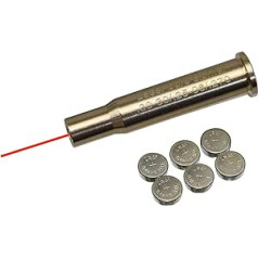 bcla 223REM or .30 30WIN, .7.62x39, .9 mm or 8 mm Bore Sight Red Dot in Chamber Cartridge