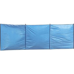 Windschutz, faltbar, 3 Paneele, für Erwachsene, Unisex, Blau, Windblocker, Privatsphäre, Schutz vor Wind, für Strand, Camping und Garten, 3,45 x 1,34