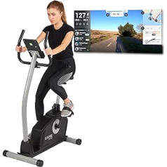 Care Fitness My Care Fit CV-351 Mājas velotrenažieris Fitnesa velosipēda sporta aprīkojums mājām ar treniņu datoru regulējamiem velosipēda segliem 16 grūtības pakāpes līdz 110 kg