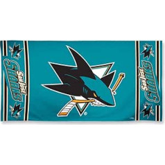 Wincraft NHL Sanhosē Sharks pludmales dvielis 150 x 75 cm