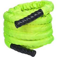 NENGGE Battle Rope Šūpošanās virve Garums 9 m / 12 m / 15 m Diametrs 38 mm / 50 mm Spēka izturības treniņu virve Sporta virve spēka izturībai Muskuļu veidošanas šūpošanās virve visa ķermeņa trenēšanai 38 mm / 9 m