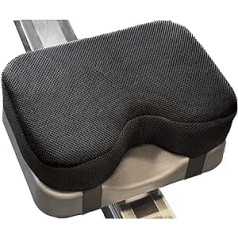 MOVKZACV Fitness Rowing, Comfortable Seat Cushion, Indoor Rowing Machine, Suitable for Concept 2 with Thick Memory Foam, Seat Pad is Non-Slip, Sweatproof, Durable, Foldable
