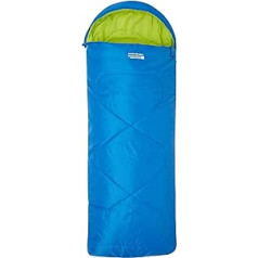 Mountain Warehouse Summit Rectangular Mini Sleeping Bag, Lightweight Children's Sleeping Bag, Inner Envelope Pocket, Two-Way Closure, Hood for Travel