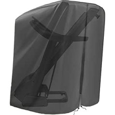 Azatemgo Treadmill Cover, Suitable for Folding Treadmills with Zip and Drawstring, UV-Resistant, Tear-Resistant, Windproof, Water-Repellent, Suitable for Indoor and Outdoor Use (95 x 75 x 160 cm)
