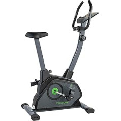 Tunturi Cardio Fit B35 Heimtrainer Fahrrad/Fitnessfahrrad/Hometrainer Fahrrad Trainer mit LCD-Bildschirmanzeige und Tablethalterung - Schwarz