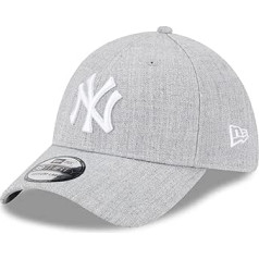 New Era 39Thirty Flexfit Cap NY Yankees Heather Grey - pelēks / balts, izmērs: L-XL