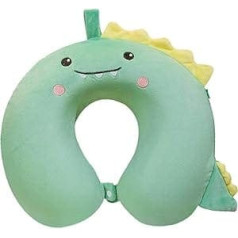 Vepoty Travel Neck Pillow Lovely Cartoon U-shaped Pillow Soft Comfortable Neck Support Pillow for Airplane Car Home Office