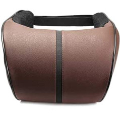 MIOAHD PU Leather Car Seat Neck Pillow Memory Foam Head Neck Support Headrest Cushion Car Neck Pillow Car Accessories Interior