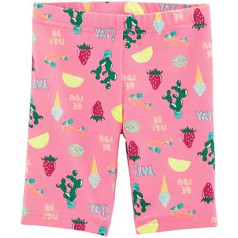 Carter's Baby Girls' Neon Ice Cream Tumbling Shorts, 6 Months