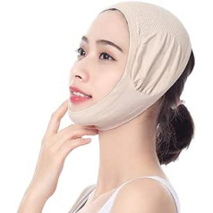 Facelift V-Face Bandage Veido pakėlimas stangrinamasis veido patempimas su dvigubo smakro veido masažu Facelift Bandage Miego formavimas 1 vnt, veido patempimas