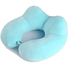 LZZ- Travel Pillow Oreiller De Voyage Mousse À Mémoire Oreiller De Voyage Le Du Cou Oreiller 360° Headrest Machine Washable Belt Storage Bag Earplugs Eye Mask (Color : C)