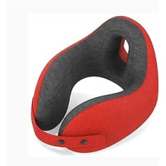 TEmkin Travel Pillow with Hood, Inflatable Neck Pillow with Eye Mask and Earplugs, Perfect for Business Travel and Holiday