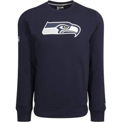 New Era Seattle Seahawks Crew Neck Team Logo Navy