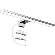 Azhien LED Spiegelleuchte Badezimmer 10W 820LM 40cm Kaltweiß 6500K, 3in1 Montage IP44 230V Wandleuchte Spiegellampe 400mm,Kein Flimmern Badezimmerschrank Spiegelleuchten