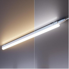 ledscom.de Rigel 2 LED lampu komplekts zem skapja, 57,3 cm katra, regulējama krāsu temperatūra, 16,656 W, 830 lm katra