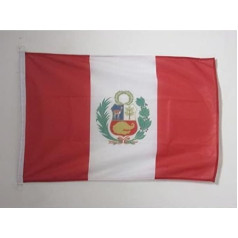 AZ FLAG Peru karogs 150 x 90 cm - Peru karogs 90 x 150 cm izmantošanai ārpus telpām - Karogi Augstākā kvalitāte