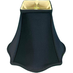 Royal Designs, Inc Fancy Square Bell Lampshade Black - 4 x 10 x 8.5