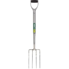 DRAPER 83755 Edelstahl Garten Gabel mit weichem Griff