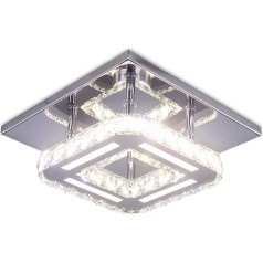 CXGLEAMING Modernā lustra Kristāla LED griestu gaisma Kvadrātveida griestu gaisma Flush-Mounted Mini griestu gaisma guļamistabai Dzīvojamā istaba Priekšnams Vannas istaba (Multi-Colour)