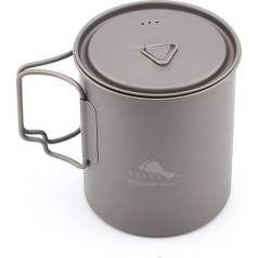 TOAKS Outdoor Camping Titanium Cup and Titanium Pot