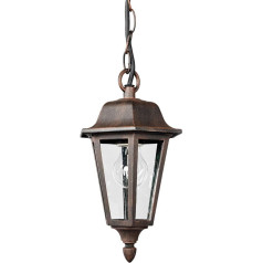 Lindby Outdoor Pendant Light Lantern Rust Brown Pendant Light Splashproof IP44 1x E27 Max. 60 Вт Лампа в комплект не входит Открытый светильник Старинный вид