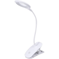 OSALADI 2 Stk Schreibtischlampen Clip-on-schreibtischlampe Led-leselicht Clip Auf Tischlampe Basislampe Berühren Nachttischlampen Berühren Clip Auf Leselampe Arbeit Augenlicht Weiß Tragbar