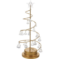 OSALADI LED-Nachtlicht Kristall Lampe Stern Weihnachtsbaum Nachtlicht Tischleuchte Schlafzimmer Schreibtischlampe Schlafzimmer Nachttisch Licht Dekoration Hochzeit Party Dekor Golden