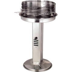 Stainless Steel Pedestal Grill 78 x Diameter 44 cm