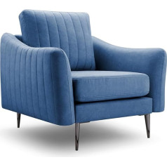 Fabryka Mebli Idźczak Cori atpūtas krēsls, elegants krēsls, atpūtas krēsls, vienvietīgs krēsls, viesistaba, viesistaba, moderns dizains (Cori Cloud 74)