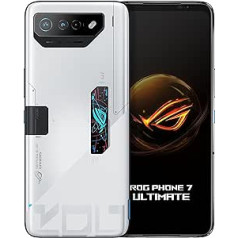 ASUS ROG Phone 7 Ultimate, ES oficiālais, melns, 512 GB krātuve un 16 GB RAM, 6,78 collas, Snapdragon 8 Gen 2