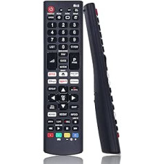 Universal Remote Control for All LG TV Remotes Compatible with LG LED HDTV HDR Smart TV with Prime Video, Disney, Netflix, LG Channels Button